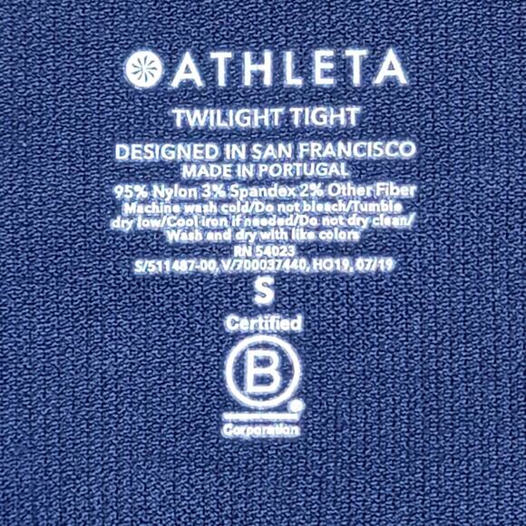 Athleta "TWILIGHT TIGHT" Sparkling Leggings NWOT Size S - Picture 8 of 10